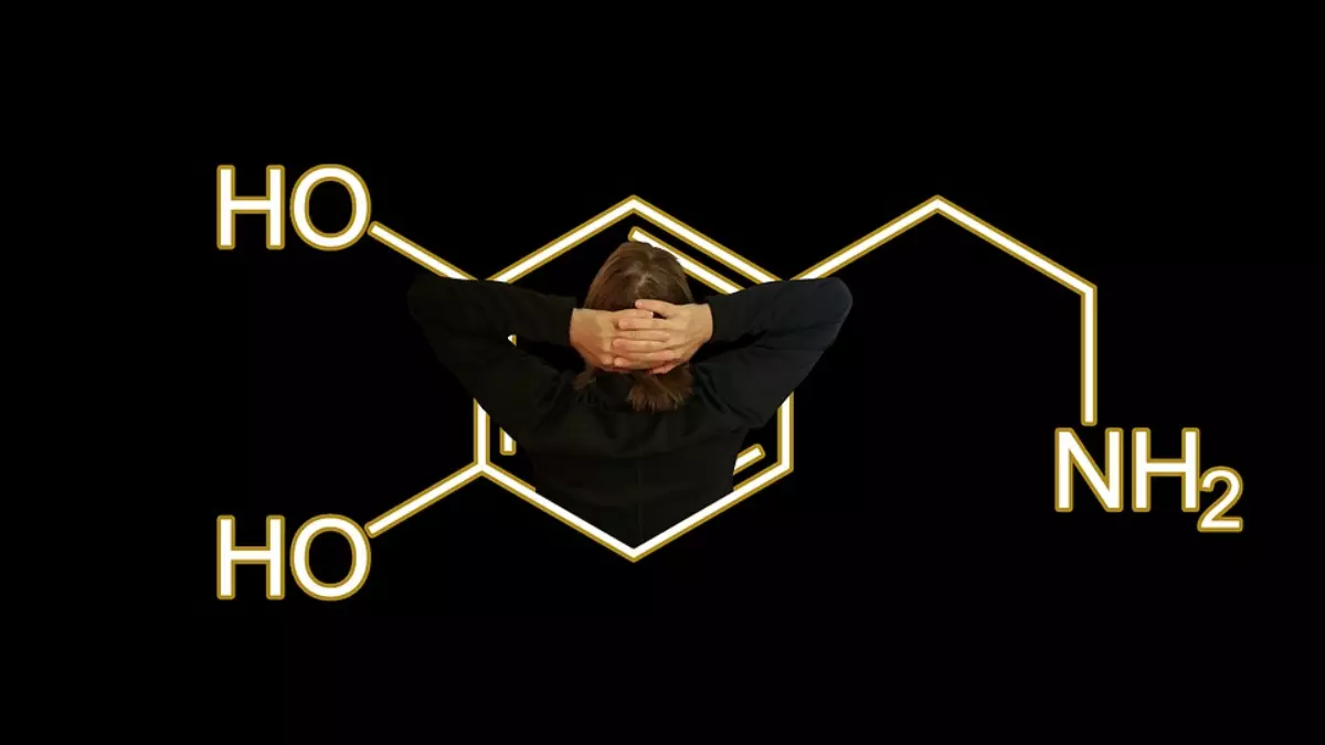 Estrutura química de uma molécula de hormônio