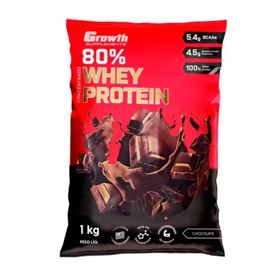 pacote de whey protein 80% growth
